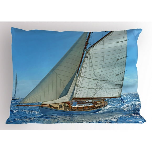 Roostery Pillow Sham Sailor Sailing Nautical Dark Blue Anchor Sea Ocean Print 100% Cotton Sateen 26in x 20in Knife-Edge Sham Roostery Pillow Sham Sailor Sailing Nautical Dark Blue Anchor Sea Ocean Print 100% Cotton Sateen 26in x 20in Knife-Edge Sham